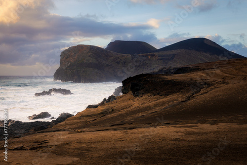 Coastline near Capelinhos, Faial ialand Azores, Portugal