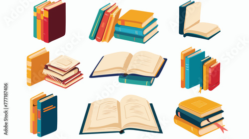 Book vector isolated illustration design Flat vector