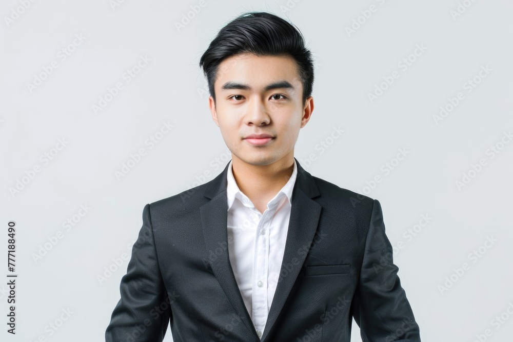 Young Asian businessman isolated on white background. Young Asian businessman isolated on white background.