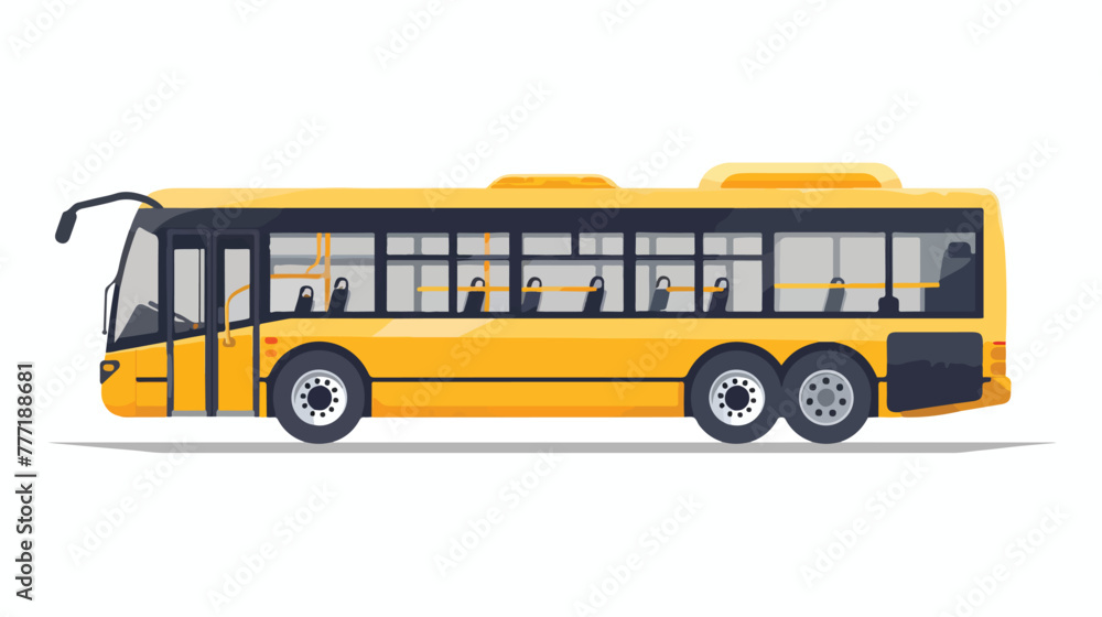 Bus pointer Flat vector isolated on white background