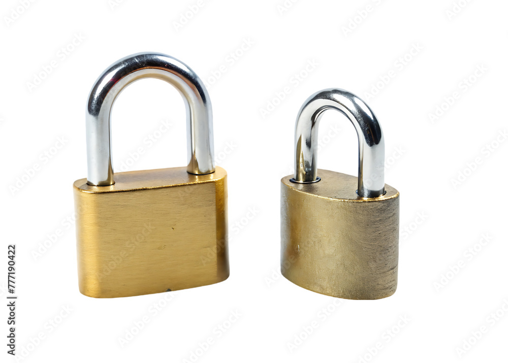 Lock isolated on transparent background Lock isolated on transparent background