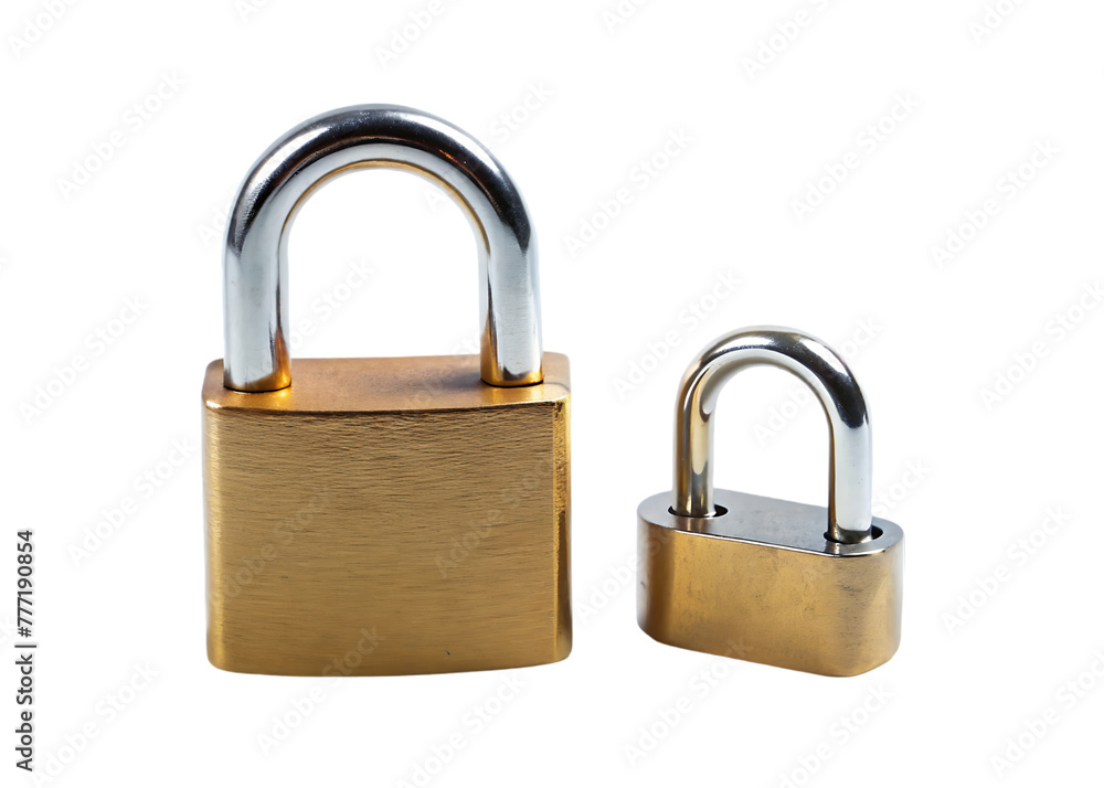 Lock isolated on transparent background Lock isolated on transparent background