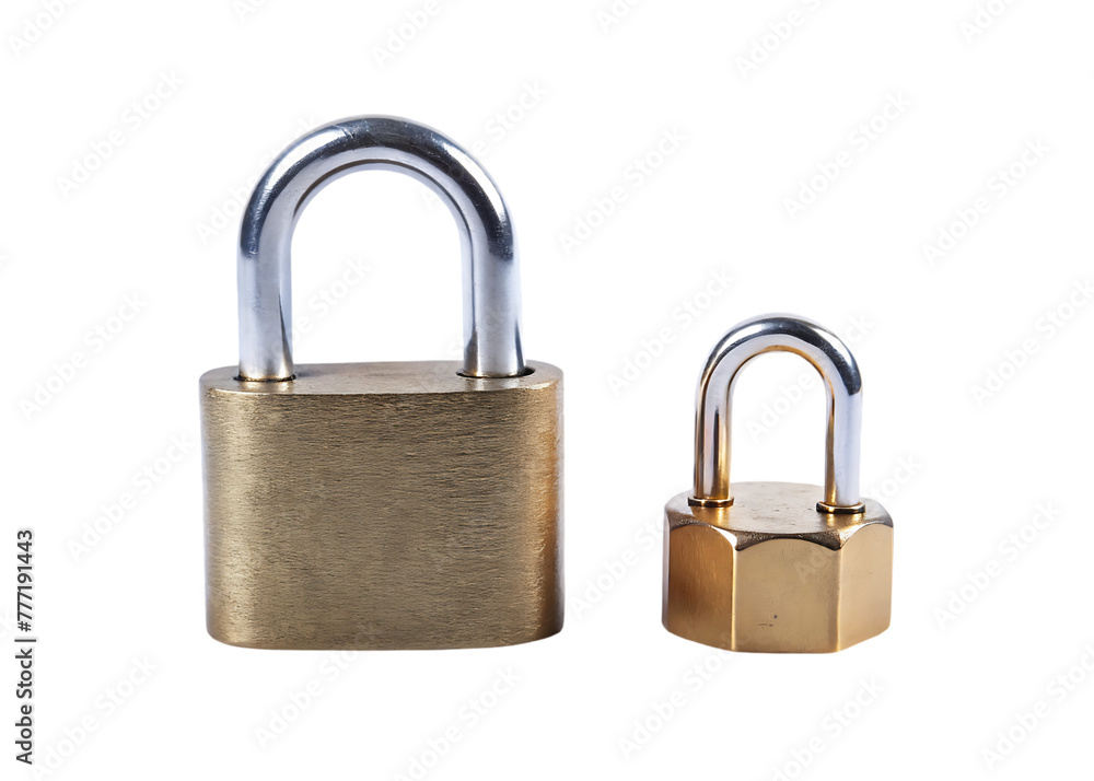 Lock isolated on transparent background Lock isolated on transparent background