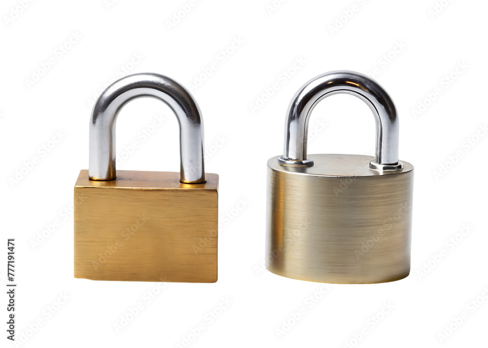 Lock isolated on transparent background Lock isolated on transparent background