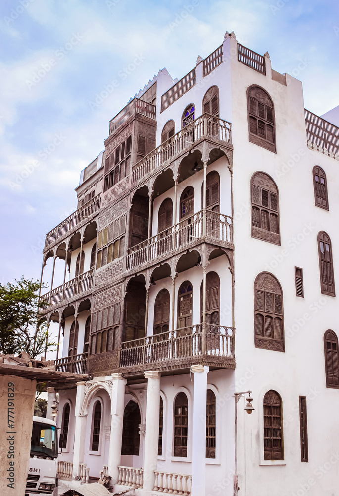 Historical City of Balad, UNESCO World Heritage Site, In Jeddah, Saudi Arabia.