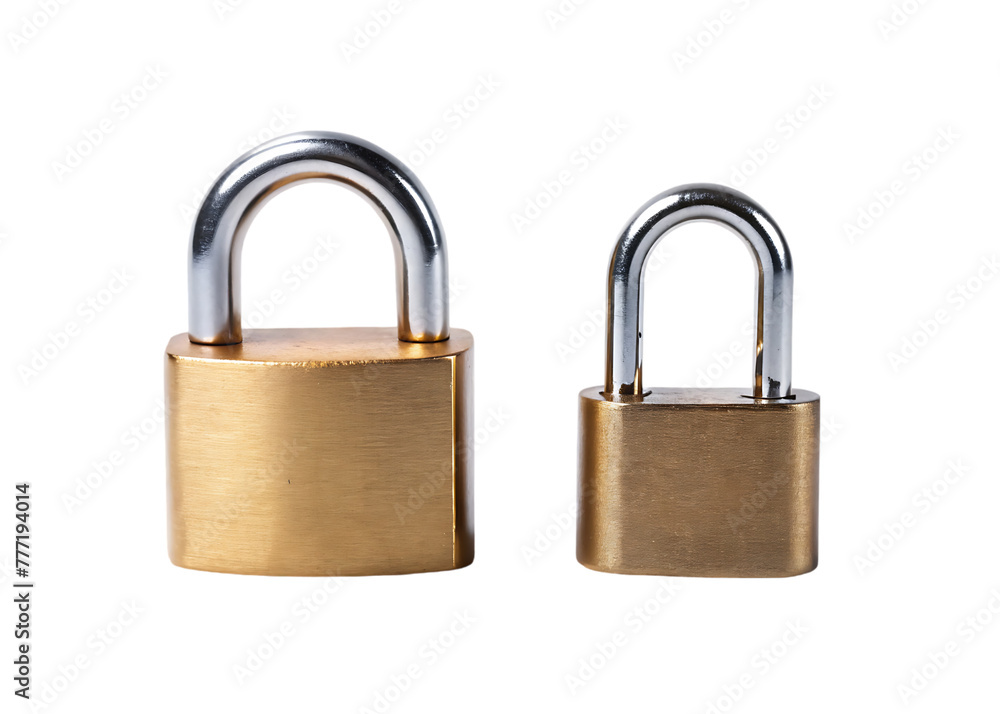 Lock isolated on transparent background Lock isolated on transparent background