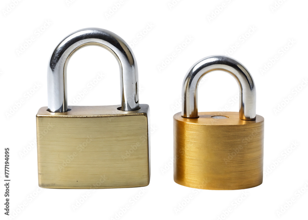 Lock isolated on transparent background Lock isolated on transparent background