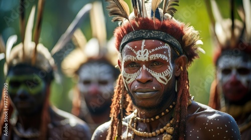 The Tambul Warriors are an indigenous group that uses distinctive body decorations.