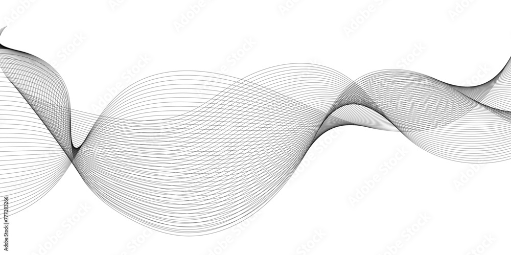 Abstract gradient grey wavy flowing dynamic smooth curve lines background. Digital future technology concept, presentation, web design, cover, web, texture, technology, science, data, music, magazine. Abstract gradient grey wavy flowing dynamic smooth curve lines background. Digital future technology concept, presentation, web design, cover, web, texture, technology, science, data, music, magazine.