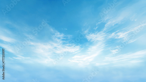 Summer blue sky with beautiful smooth motion clouds.