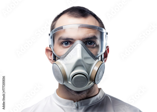 Isolate gas mask up close isolated on transparent background © MrQ