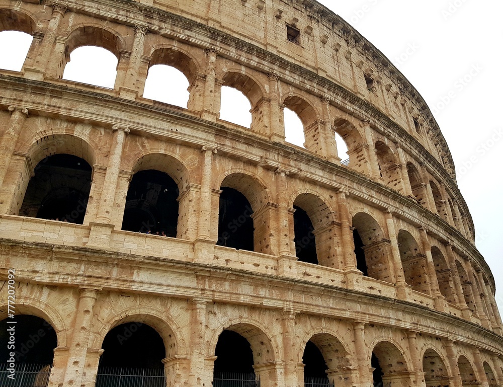 Roman Colosseum is one of the main tourist attractions in Rome.
