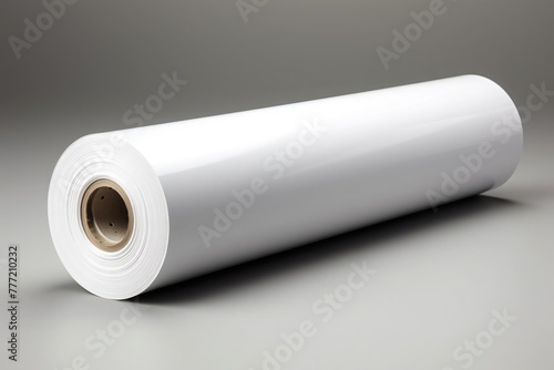 mockup of plastic roll for packaging