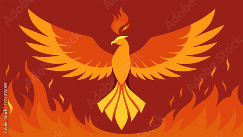 A phoenix rising from the ashes symbolizing rebirth and resilience after facing destruction.
