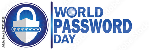 World Password Day. Suitable for greeting card, poster and banner