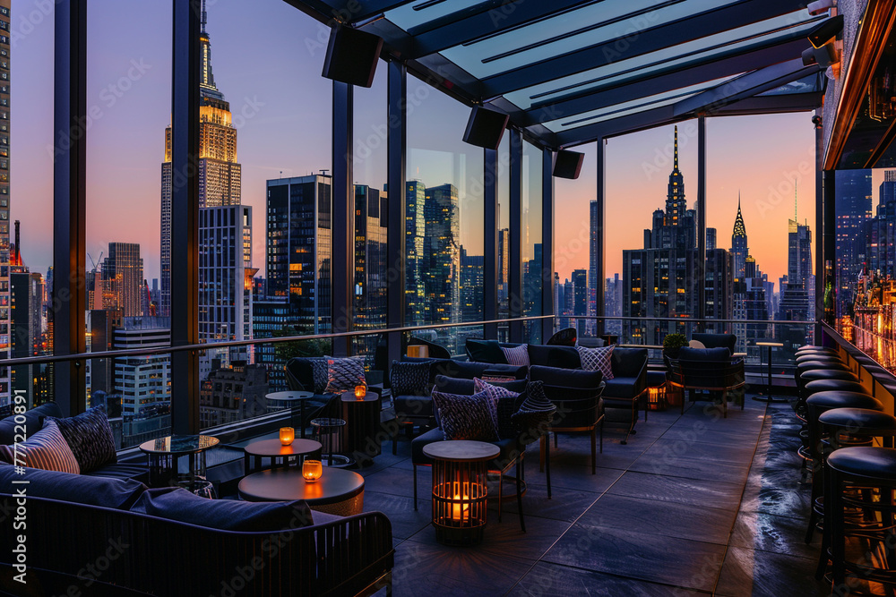 Obraz premium Minimalist kitchen with Scandinavian influence, emphasizing sleek design and functionality.