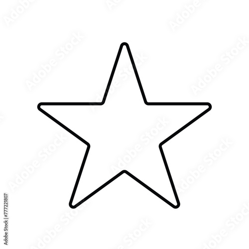 Star icon outline vector illustration. Star vector icons. star icon vector on a white background. EPS file 24.