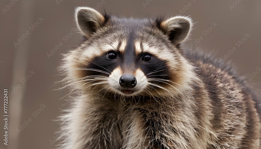A-Raccoon-With-Its-Fur-Ruffled-Bracing-Against-A- 2