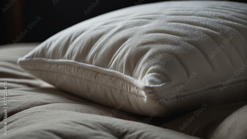 Naklejka premium Cushioned pillows on a modern couch