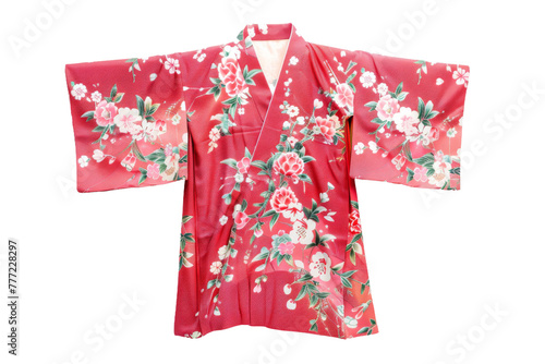 Elegant Kimono Presentation isolated on transparent background