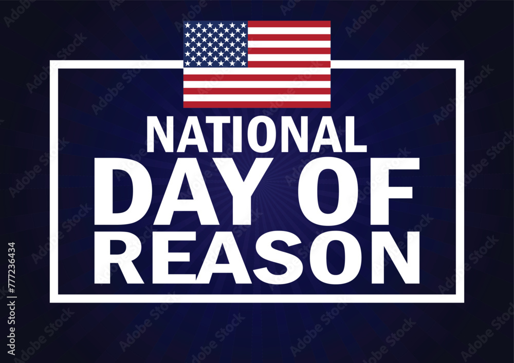 Fototapeta premium National Day Of Reason. Suitable for greeting card, poster and banner
