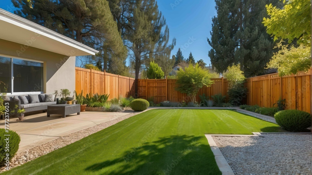 custom made wallpaper toronto digitalModern backyard with comfortable seating area