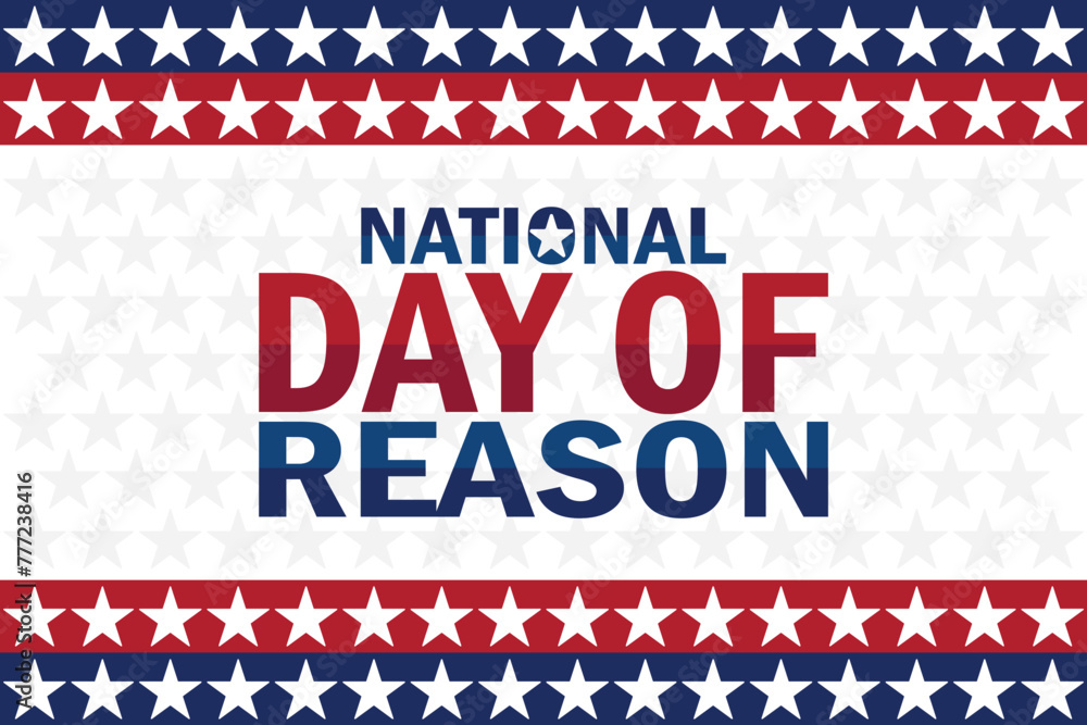 National Day Of Reason wallpaper with shapes and typography. National Day Of Reason, background