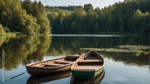 wooden boats tied to a wooden dock