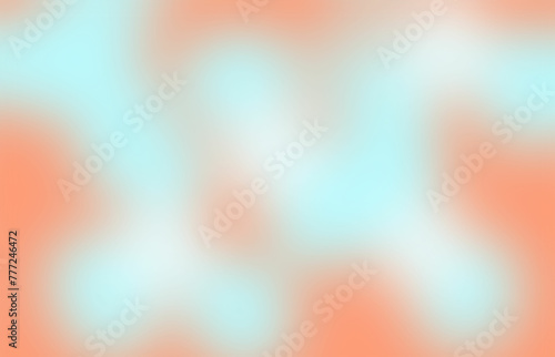 Peach blue gradient. Colors of packaging for sweets or cosmetics.