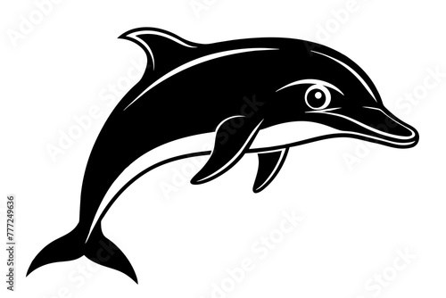 Dolphin Silhouette Vector Logo Art  Iconic Graphics   Illustrations  dolphin silhouette design