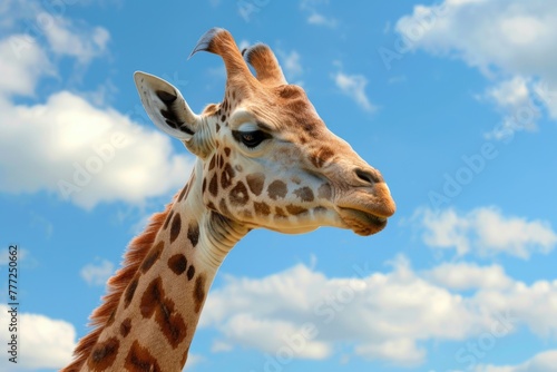 giraffe in the sky