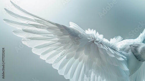 Angel wing. Generative AI