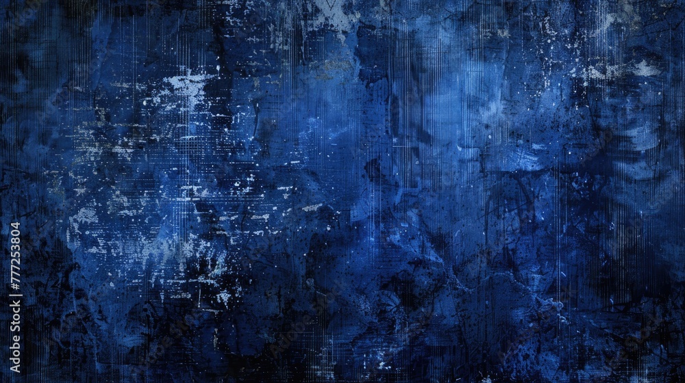 Blue grunge texture. Generative AI
