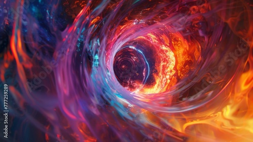 A mesmerizing display of colorful plasma swirling within a fusion reactor, where scientists strive to unlock the promise of limitless clean energy.