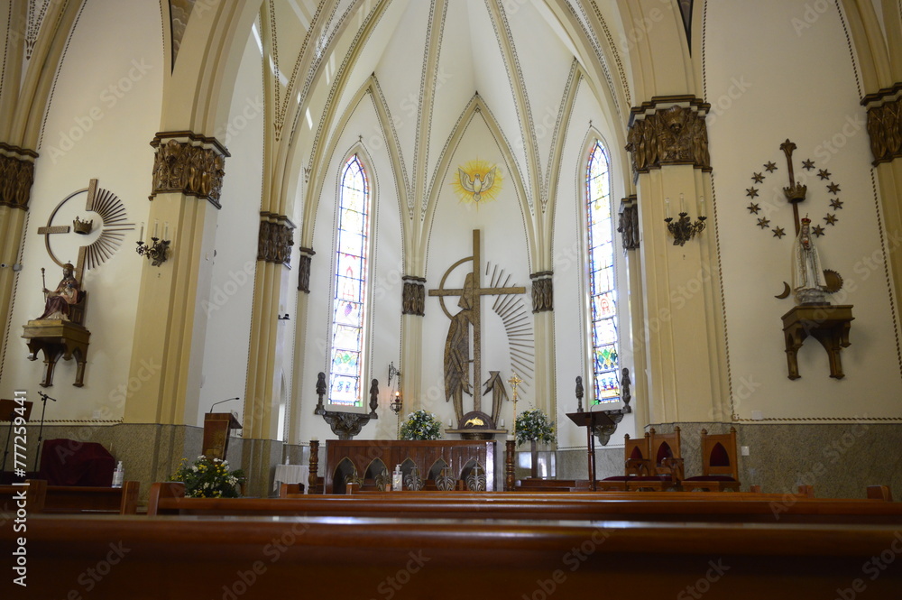 Interior da igreja de Bento Gonçalves