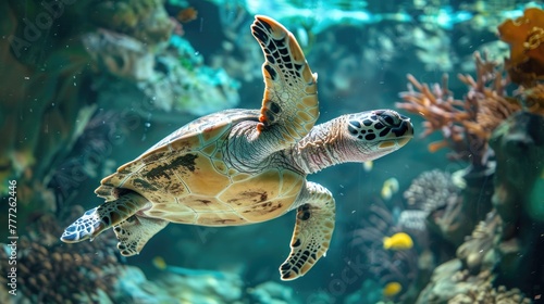Sea turtle. Generative AI