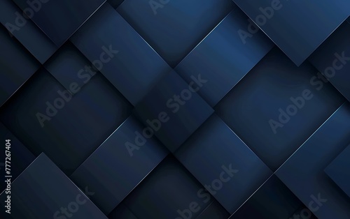 Dark blue background with geometric shapes, minimalism, vector illustration