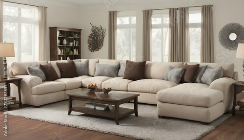 A-Plush-Sectional-Sofa-With-Overstuffed-Cushions- 2
