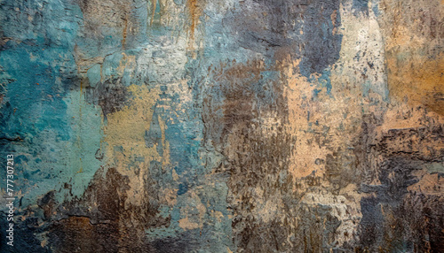 grunge metallic surface with rusty patterns  showcasing a weathered and textured abstract background in various colors for a vintage aesthetic.