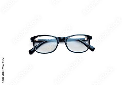 Digital Eye Strain Glasses Displayed On Transparent Background.