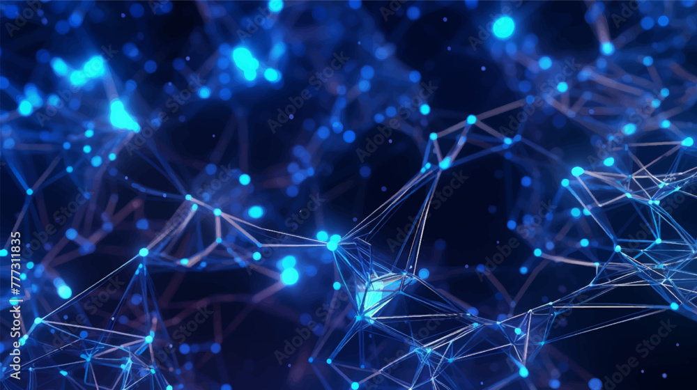 Luminous blue network connection with sparkling dots. Digital blue network connection. Abstract pattern with dots and lines. Futuristic modern background. gradient background. Luminous blue network connection with sparkling dots. Digital blue network connection. Abstract pattern with dots and lines. Futuristic modern background. gradient background.