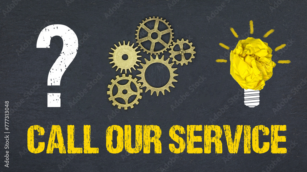 Obraz premium Call Our Service