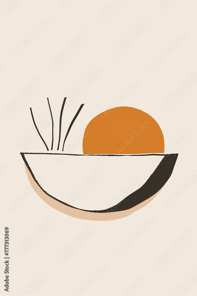 A minimalistic vector log, simple shapes and lines ,modern, artistic, 5 colours A minimalistic vector log, simple shapes and lines ,modern, artistic, 5 colours