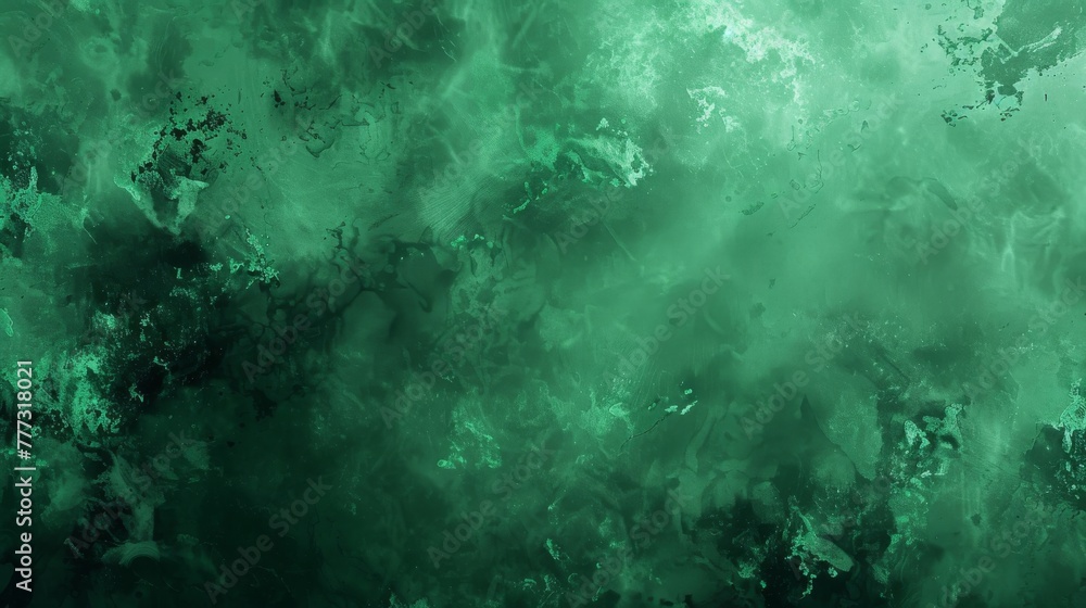 Marbled green abstract texture with dark accents. Verdant abstract marbling for creative backdrops.
