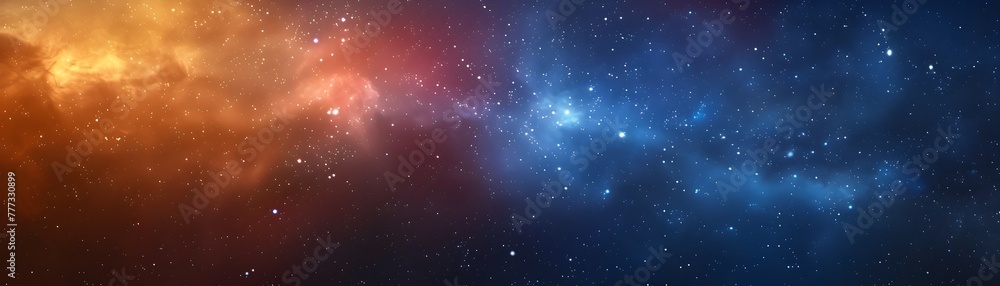 Fototapeta premium Captivating Celestial A Mesmerizing Glimpse into the Cosmic Expanse