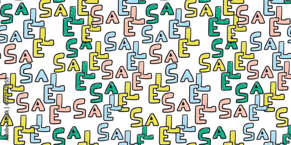 seamless pattern garage sale in doodle style in vector. template for background, wallpaper, wrapping, fabric, print seamless pattern garage sale in doodle style in vector. template for background, wallpaper, wrapping, fabric, print