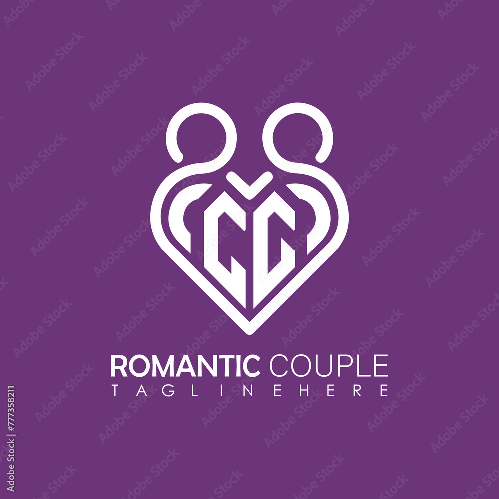 Couple love Heart symbol ALL letter logo icon design template. May be used in medical, dating, Valentines Day and wedding design. Couple love Heart symbol ALL letter logo icon design template. May be used in medical, dating, Valentines Day and wedding design.