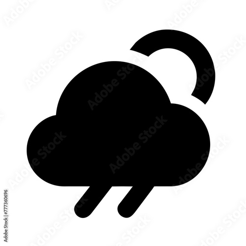 Weather icon element vector graphic sign symbol clipart illustration on a Transparent Background