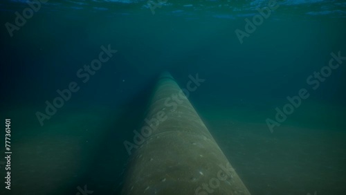 Underwater tubes gas pipeline