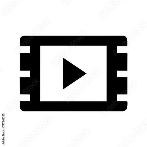 Film Strip sign symbol element vector graphic icon clipart illustration on a Transparent Background